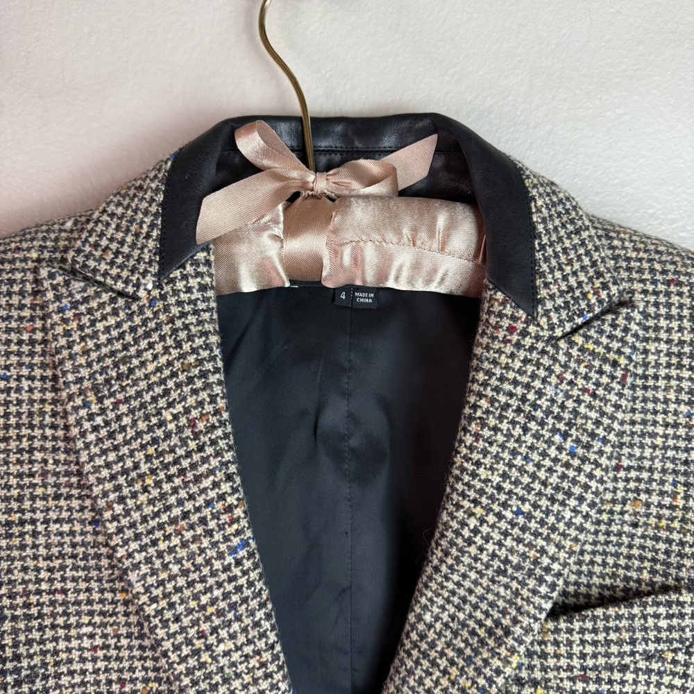 Theory Women's Multi-Colored Tweed Virgin Wool Blazer Sz 4 - Picture 3 of 10
